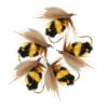 5/10/25pcs Artificial Bumblebee Fly Fishing Lures Baits Trout Bionic Flies For Trout Fishing