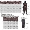 Sunocity Chest Fishing Waders for Men Women with Boots Waterproof, Nylon Chest Wader with PVC Boots & Hanger